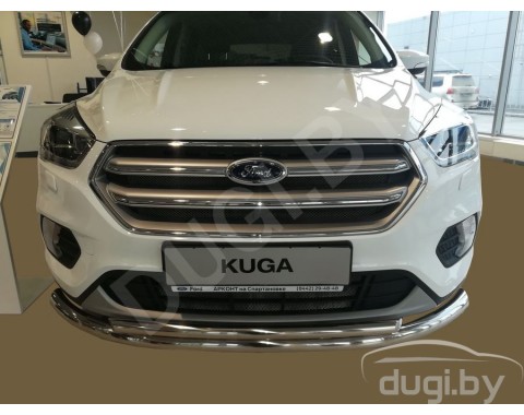 Ford Kuga с 2012-2019 защита переднего бампера двойная труба d60/d42 из нержавеющей стали