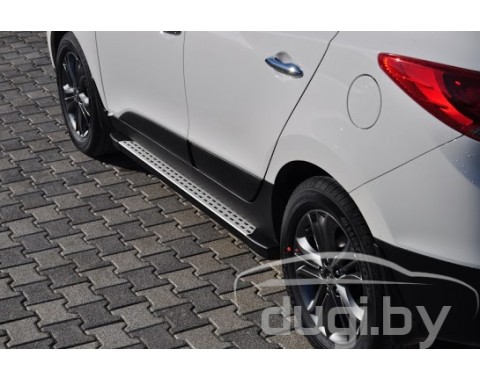 Пороги алюминиевые "Kure" для IX35.