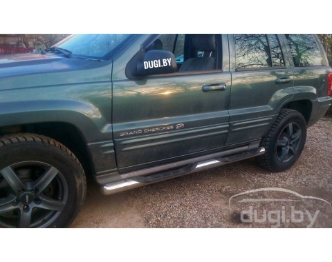 Пороги трубы "Delux" для Jeep Grand Cherokee 1995-2004