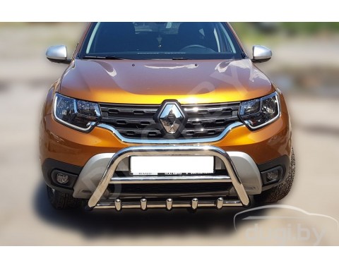 RENAULT DUSTER с 2021-н.в. кенгурятник "Inform" d60 из нержавеющей стали