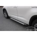 Пороги алюминиевые "Artemis" для Toyota Highlander 2014-...