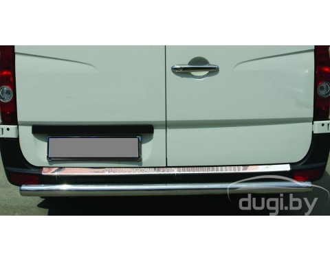 Накладка на задний бампер (нерж.) для Crafter.