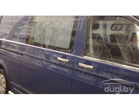 Накладки на дверные ручки (нерж.) 3шт. для VW T5