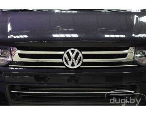 Накладки на решетку радиатора для VW T6.