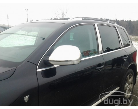 Накладки на зеркала (нерж.) для Touareg.