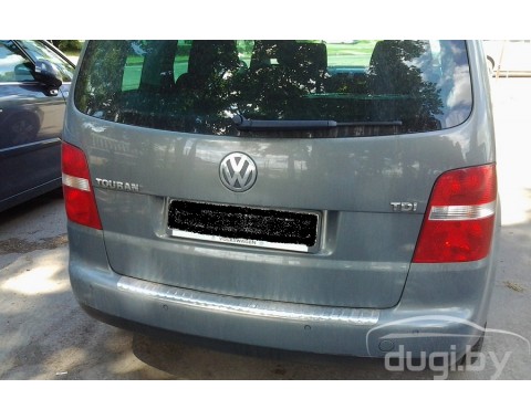 Накладка на задний бампер для VW Touran.