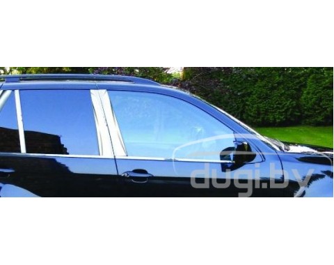 Молдинги дверных стоек (нерж.) для Q7