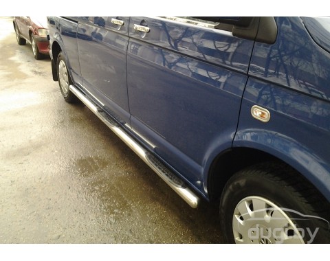 Пороги - трубы "Trump" для Volkswagen T4 (к.б.). Пороги - трубы "Trump" для Volkswagen T4 (к.б.).