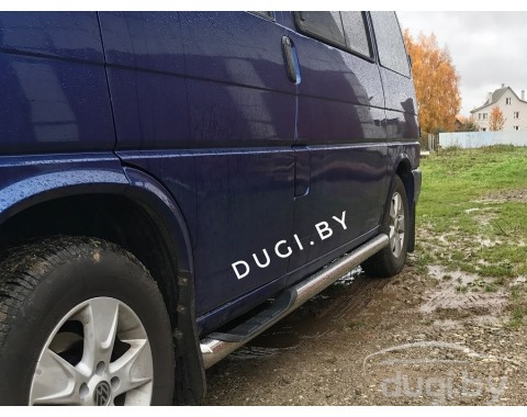 Пороги - трубы "Delux" для Volkswagen T4 (к.б.). Пороги - трубы "Delux" для Volkswagen T4 (к.б.).