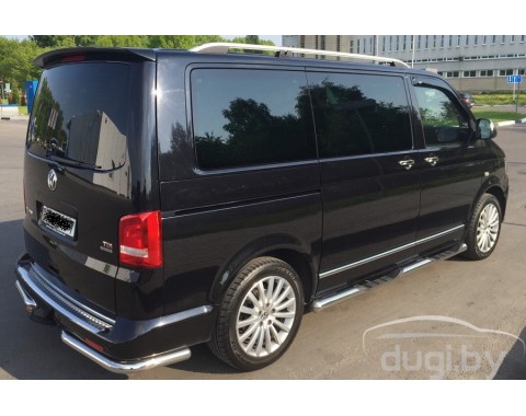 Пороги - трубы "Delux" для Volkswagen T5 (к.б.)